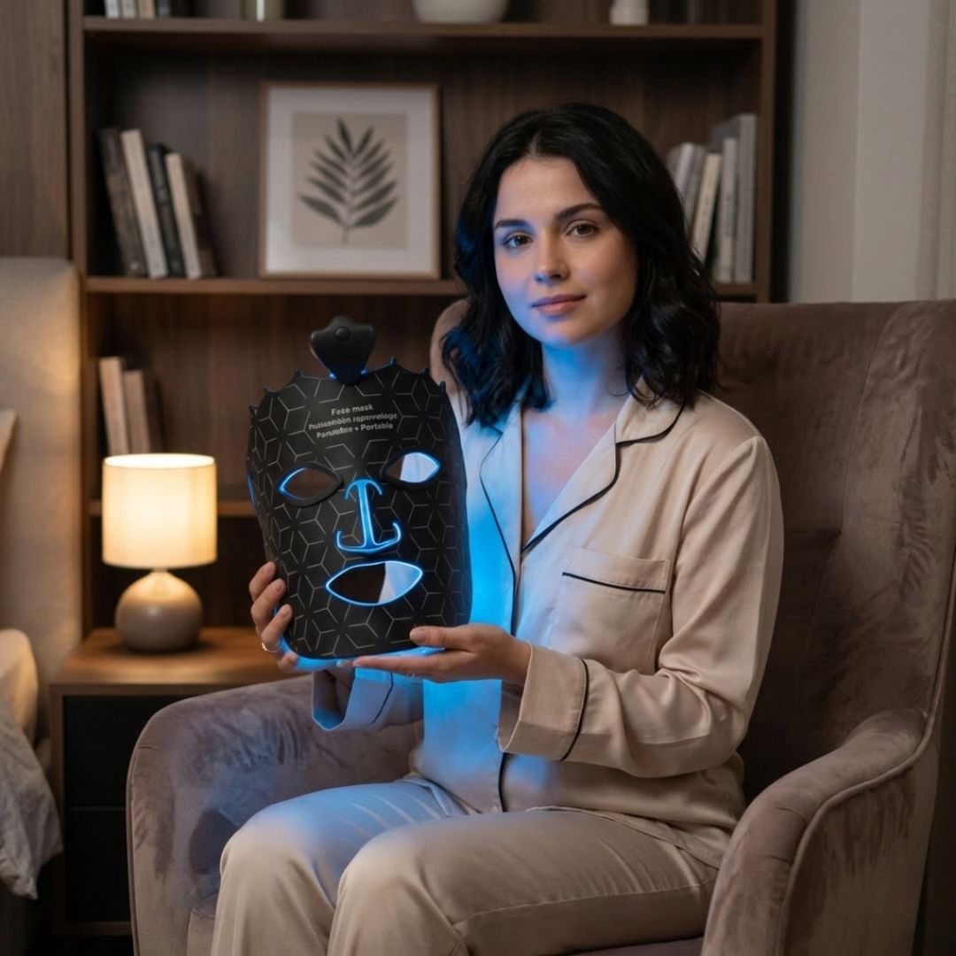 LED světelná terapie obličejová maska