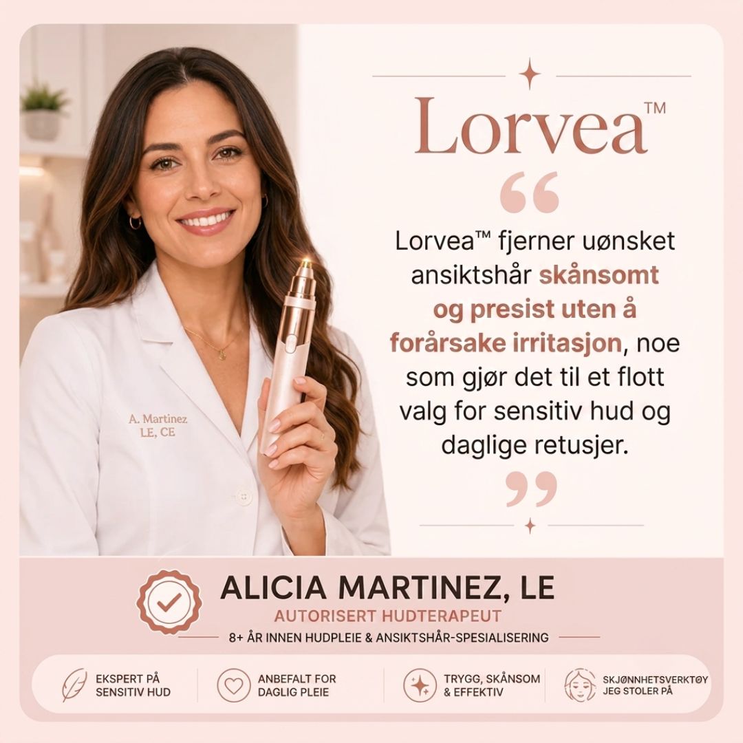 Lorvea 2-i-1 øyenbryn- og ansiktshårtrimmer