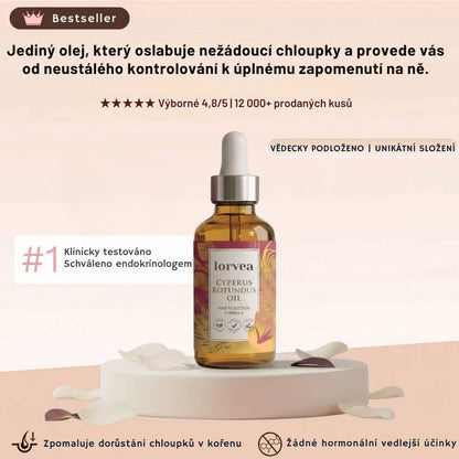 Lorvea Cyperus — Olej proti růstu chloupků